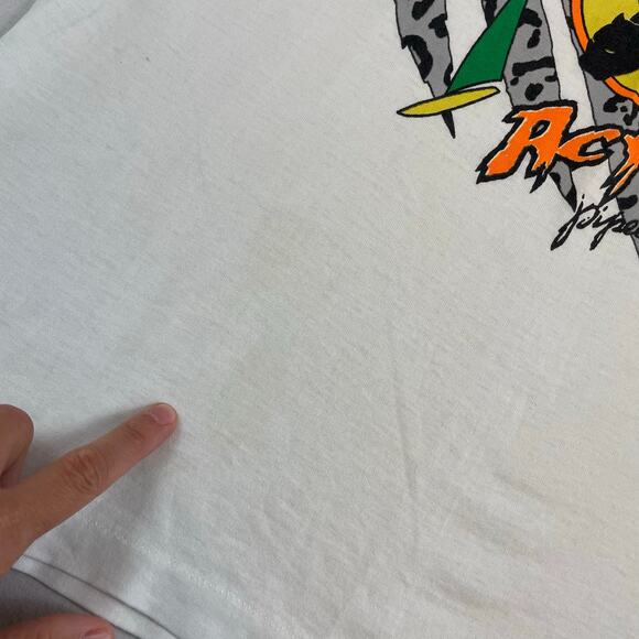 VTG 90s Jungle Action Pipeline Single Stitch T-Shirt, Size L, Made in USA - Picture 8 of 8